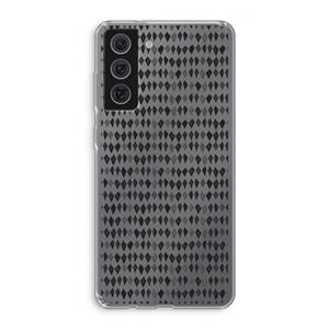 CaseCompany Crazy shapes: Samsung Galaxy S21 FE Transparant Hoesje