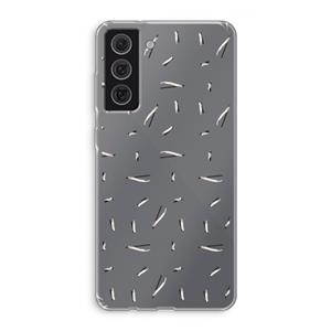 CaseCompany Hipster stripes: Samsung Galaxy S21 FE Transparant Hoesje