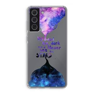 CaseCompany Stars quote: Samsung Galaxy S21 FE Transparant Hoesje