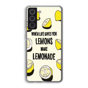 CaseCompany Lemonade: Samsung Galaxy S21 FE Transparant Hoesje
