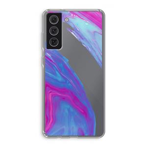 CaseCompany Zweverige regenboog: Samsung Galaxy S21 FE Transparant Hoesje