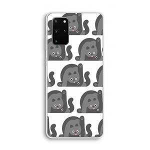 CaseCompany Cats: Samsung Galaxy S20 Plus Transparant Hoesje