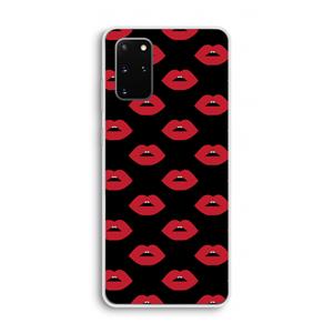 CaseCompany Lips: Samsung Galaxy S20 Plus Transparant Hoesje