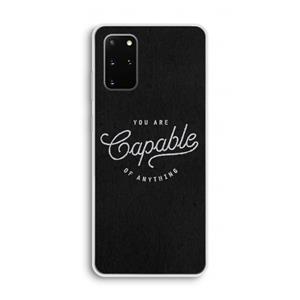 CaseCompany Capable: Samsung Galaxy S20 Plus Transparant Hoesje