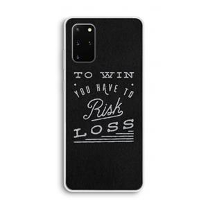 CaseCompany Risk loss: Samsung Galaxy S20 Plus Transparant Hoesje
