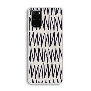 CaseCompany Marrakech Zigzag: Samsung Galaxy S20 Plus Transparant Hoesje