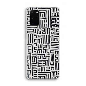 CaseCompany Moroccan Print: Samsung Galaxy S20 Plus Transparant Hoesje