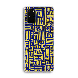 CaseCompany Majorelle Blue Print: Samsung Galaxy S20 Plus Transparant Hoesje