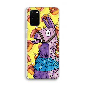 CaseCompany Loot Burger: Samsung Galaxy S20 Plus Transparant Hoesje