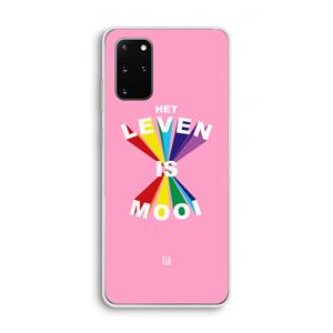 CaseCompany Het Leven Is Mooi: Samsung Galaxy S20 Plus Transparant Hoesje