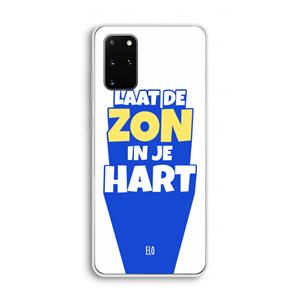 CaseCompany Laat de zon in je hart: Samsung Galaxy S20 Plus Transparant Hoesje