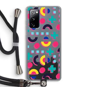 CaseCompany 8-bit N°2: Samsung Galaxy S20 FE / S20 FE 5G Transparant Hoesje met koord