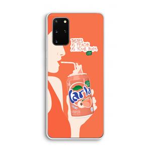 CaseCompany Peach please!: Samsung Galaxy S20 Plus Transparant Hoesje