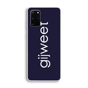 CaseCompany Gijweet: Samsung Galaxy S20 Plus Transparant Hoesje