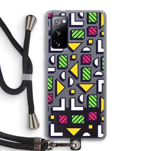 CaseCompany 8-bit N°4: Samsung Galaxy S20 FE / S20 FE 5G Transparant Hoesje met koord