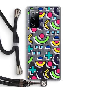 CaseCompany 8-bit N°6: Samsung Galaxy S20 FE / S20 FE 5G Transparant Hoesje met koord