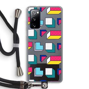 CaseCompany 8-bit N°7: Samsung Galaxy S20 FE / S20 FE 5G Transparant Hoesje met koord