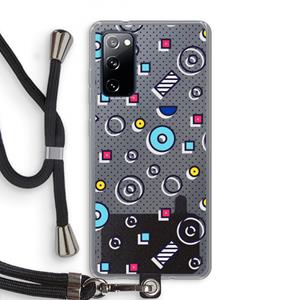 CaseCompany 8-bit N°9: Samsung Galaxy S20 FE / S20 FE 5G Transparant Hoesje met koord