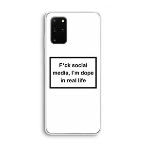CaseCompany I'm dope: Samsung Galaxy S20 Plus Transparant Hoesje