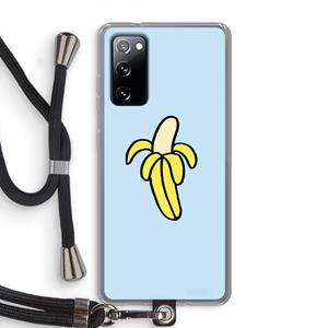 CaseCompany Banana: Samsung Galaxy S20 FE / S20 FE 5G Transparant Hoesje met koord