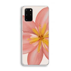 CaseCompany Pink Ellila Flower: Samsung Galaxy S20 Plus Transparant Hoesje