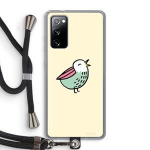CaseCompany Birdy: Samsung Galaxy S20 FE / S20 FE 5G Transparant Hoesje met koord