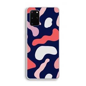 CaseCompany Memphis Shapes Pink: Samsung Galaxy S20 Plus Transparant Hoesje