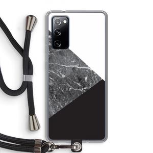 CaseCompany Combinatie marmer: Samsung Galaxy S20 FE / S20 FE 5G Transparant Hoesje met koord