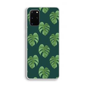 CaseCompany Monstera leaves: Samsung Galaxy S20 Plus Transparant Hoesje