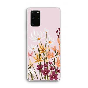 CaseCompany Painted wildflowers: Samsung Galaxy S20 Plus Transparant Hoesje