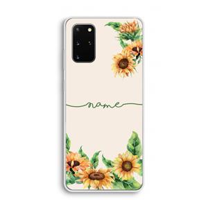 CaseCompany Zonnebloemen: Samsung Galaxy S20 Plus Transparant Hoesje