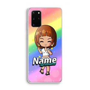 CaseCompany Chibi Maker vrouw: Samsung Galaxy S20 Plus Transparant Hoesje