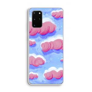 CaseCompany Roze wolken met vogels: Samsung Galaxy S20 Plus Transparant Hoesje