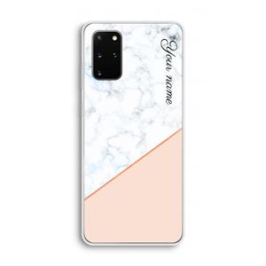 CaseCompany Marmer in stijl: Samsung Galaxy S20 Plus Transparant Hoesje