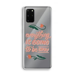 CaseCompany Optimistic flower girl: Samsung Galaxy S20 Plus Transparant Hoesje
