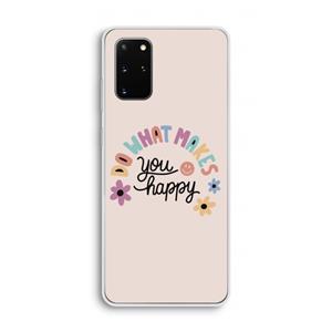 CaseCompany Happy days: Samsung Galaxy S20 Plus Transparant Hoesje
