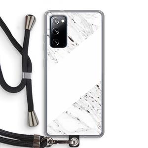 CaseCompany Biggest stripe: Samsung Galaxy S20 FE / S20 FE 5G Transparant Hoesje met koord