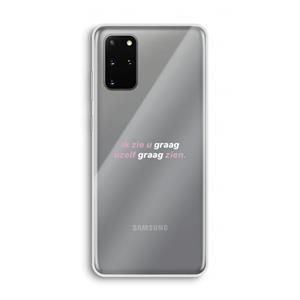 CaseCompany uzelf graag zien: Samsung Galaxy S20 Plus Transparant Hoesje