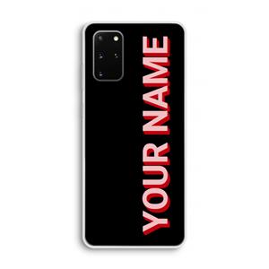 CaseCompany Namecase: Samsung Galaxy S20 Plus Transparant Hoesje