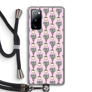 CaseCompany Boompje: Samsung Galaxy S20 FE / S20 FE 5G Transparant Hoesje met koord