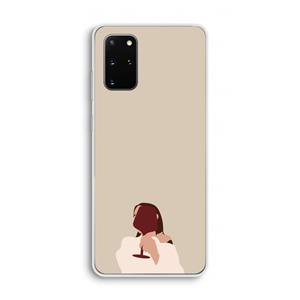 CaseCompany I drink wine: Samsung Galaxy S20 Plus Transparant Hoesje
