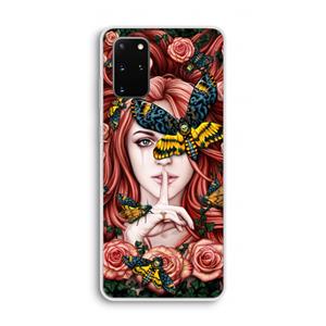 CaseCompany Lady Moth: Samsung Galaxy S20 Plus Transparant Hoesje