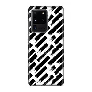 CaseCompany Zwarte vegen: Volledig geprint Samsung Galaxy S20 Ultra Hoesje
