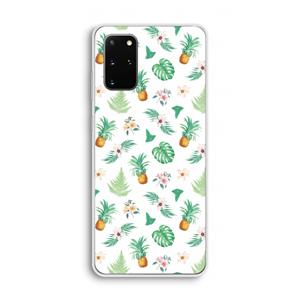 CaseCompany Ananas bladeren: Samsung Galaxy S20 Plus Transparant Hoesje