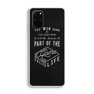 CaseCompany Life: Samsung Galaxy S20 Plus Transparant Hoesje