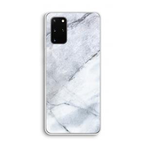 CaseCompany Witte marmer: Samsung Galaxy S20 Plus Transparant Hoesje