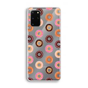 CaseCompany Donuts: Samsung Galaxy S20 Plus Transparant Hoesje