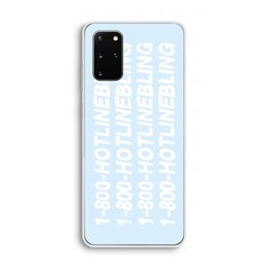 CaseCompany Hotline bling blue: Samsung Galaxy S20 Plus Transparant Hoesje