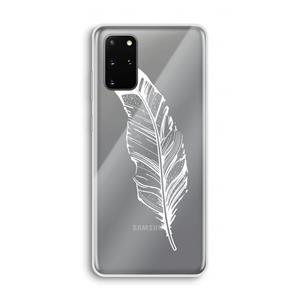 CaseCompany Pluim: Samsung Galaxy S20 Plus Transparant Hoesje