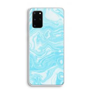 CaseCompany Waterverf blauw: Samsung Galaxy S20 Plus Transparant Hoesje